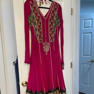 Vintage Pink Gown from India
